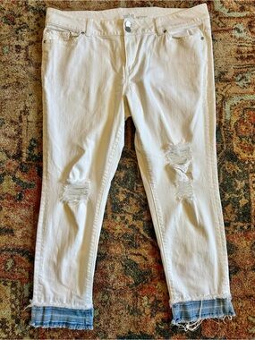 Soho White Boyfriend Jeans